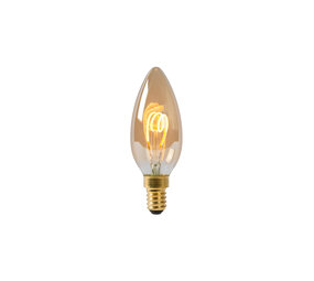 Lucide C35 - Filament lamp - Ø 3,5 cm - LED Dimb. - E14 - 1x3W 2200K - Amber Lucide C35 - Filament lamp - Ø 3,5 cm - LED Dimb. - E14 - 1x3W 2200K - Amber