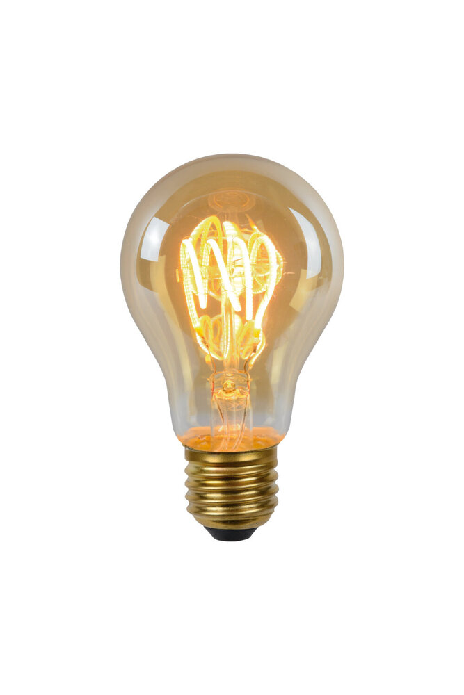 Lucide A60 - Filament lamp - Ø 6 cm - LED Dimb. - E27 - 1x4,9W 2200K - Amber Lucide A60 - Filament lamp - Ø 6 cm - LED Dimb. - E27 - 1x4,9W 2200K - Amber