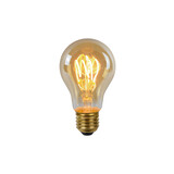 Lucide A60 - Filament lamp - Ø 6 cm - LED Dimb. - E27 - 1x4,9W 2200K - Amber Lucide A60 - Filament lamp - Ø 6 cm - LED Dimb. - E27 - 1x4,9W 2200K - Amber