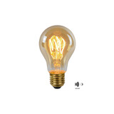 Lucide A60 TWILIGHT SENSOR - Filament lamp - Ø 6 cm - LED - E27 - 1x4W 2200K - Dag/nacht sensor - Amber Lucide A60 TWILIGHT SENSOR - Filament lamp - Ø 6 cm - LED - E27 - 1x4W 2200K - Dag/nacht sensor - Amber