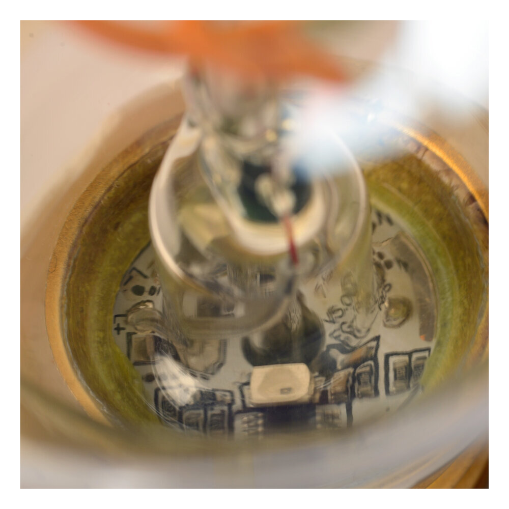 Lucide A60 TWILIGHT SENSOR - Filament lamp - Ø 6 cm - LED - E27 - 1x4W 2200K - Dag/nacht sensor - Amber