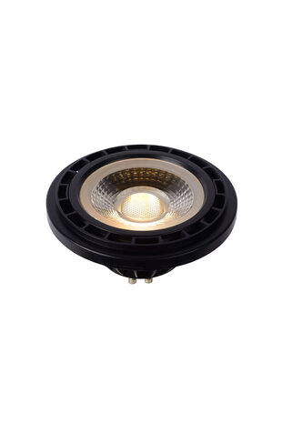 Lucide ES111 - Led lamp - Ø 11 cm - LED Dim to warm - GU10 (MR16) - 1x12W 2200K/3000K - Zwart
