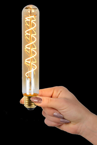 Lucide T32 - Filament lamp - Ø 3,2 cm - LED Dimb. - E27 - 1x4,9W 2200K - Amber Lucide T32 - Filament lamp - Ø 3,2 cm - LED Dimb. - E27 - 1x4,9W 2200K - Amber