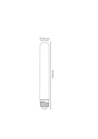Lucide T32 - Filament lamp - Ø 3,2 cm - LED Dimb. - E27 - 1x4,9W 2200K - Amber Lucide T32 - Filament lamp - Ø 3,2 cm - LED Dimb. - E27 - 1x4,9W 2200K - Amber
