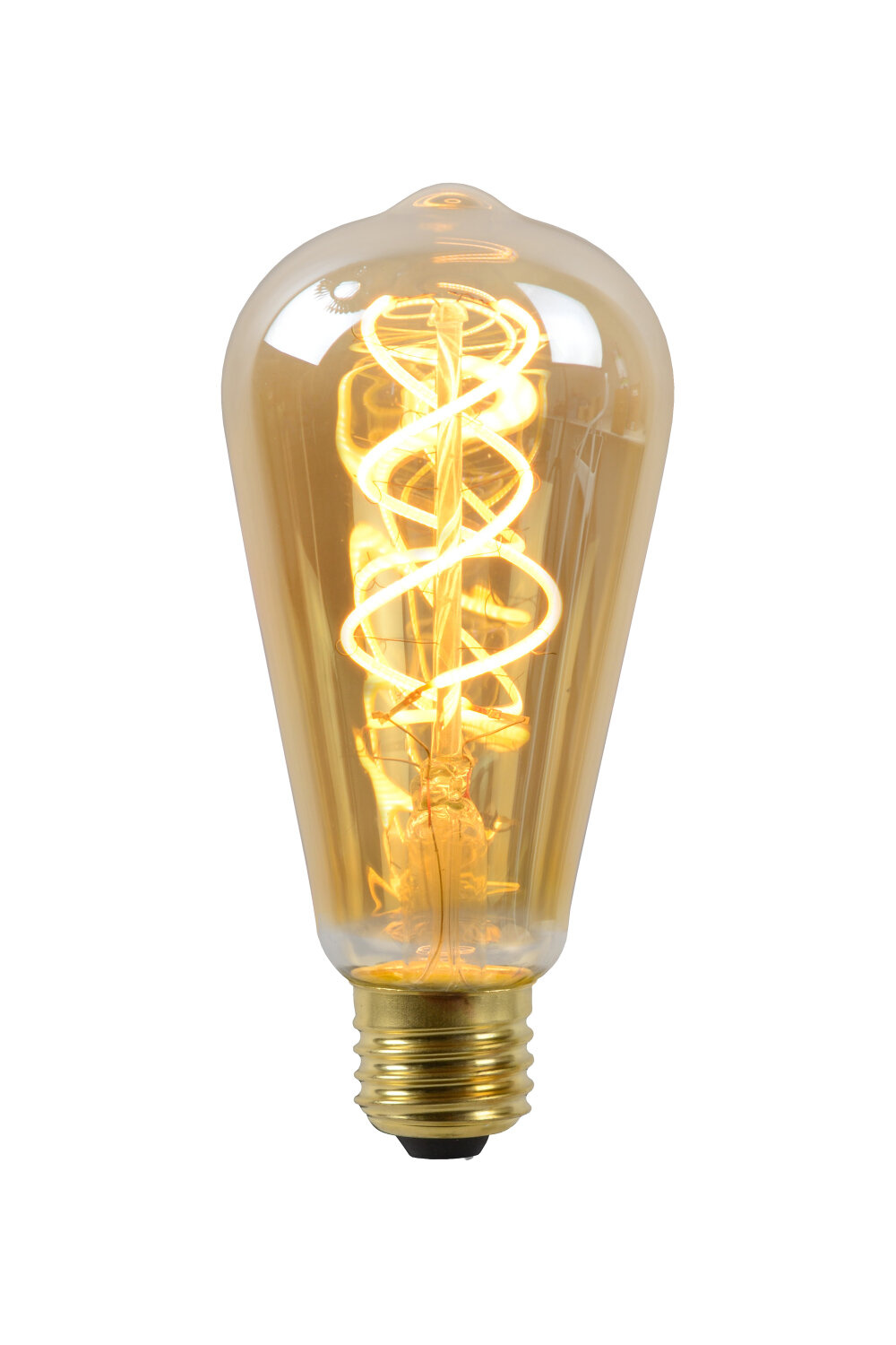Lucide ST64 - Filament lamp - Ø 6,4 cm - LED Dimb. - E27 - 1x4,9W 2200K - Amber