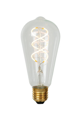 Lucide ST64 - Filament lamp - Ø 6,4 cm - LED Dimb. - E27 - 1x4,9W 2700K - Transparant