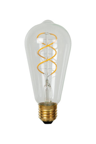 Lucide ST64 - Filament lamp - Ø 6,4 cm - LED Dimb. - E27 - 1x4,9W 2700K - Transparant