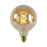 Lucide G125 - Filament lamp - Ø 12,5 cm - LED Dimb. - E27 - 1x4,9W 2200K - Amber Lucide G125 - Filament lamp - Ø 12,5 cm - LED Dimb. - E27 - 1x4,9W 2200K - Amber