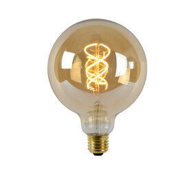 Lucide G125 - Filament lamp - Ø 12,5 cm - LED Dimb. - E27 - 1x4,9W 2200K - Amber Lucide G125 - Filament lamp - Ø 12,5 cm - LED Dimb. - E27 - 1x4,9W 2200K - Amber