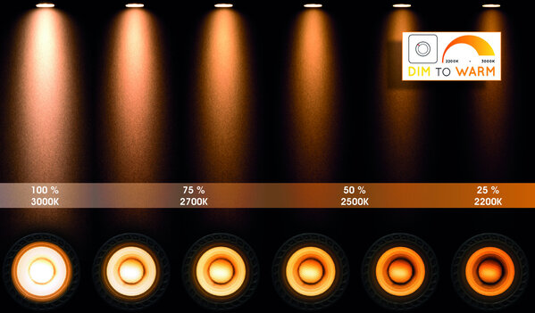 Lucide MR16 - Led lamp - Ø 5 cm - LED Dim to warm - GU10 (MR16) - 1x5W 2200K/3000K - Zwart Lucide MR16 - Led lamp - Ø 5 cm - LED Dim to warm - GU10 (MR16) - 1x5W 2200K/3000K - Zwart
