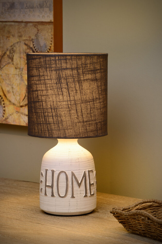 Lucide COSBY - Tafellamp - Ø 16,5 cm - 1xE14 - Wit Lucide COSBY - Tafellamp - Ø 16,5 cm - 1xE14 - Wit