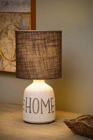 Lucide COSBY - Tafellamp - Ø 16,5 cm - 1xE14 - Wit Lucide COSBY - Tafellamp - Ø 16,5 cm - 1xE14 - Wit