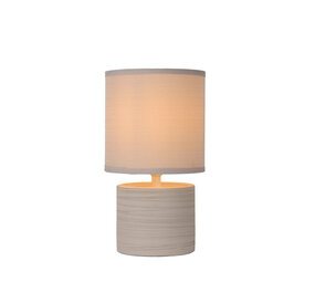 Lucide GREASBY - Tafellamp - Ø 14 cm - 1xE14 - Beige Lucide GREASBY - Tafellamp - Ø 14 cm - 1xE14 - Beige