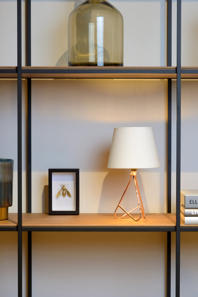 Lucide GITTA - Tafellamp - Ø 17 cm - 1xE14 - Koper Lucide GITTA - Tafellamp - Ø 17 cm - 1xE14 - Koper