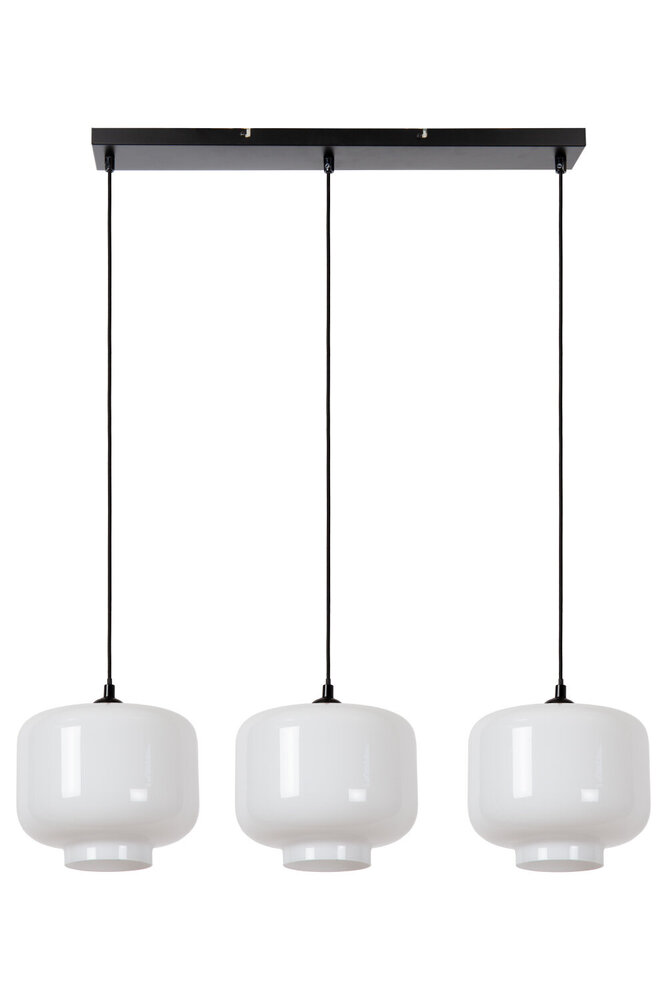 Lucide MEDINE - Hanglamp - 3xE27 - Opaal Lucide MEDINE - Hanglamp - 3xE27 - Opaal