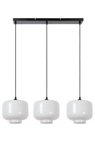 Lucide MEDINE - Hanglamp - 3xE27 - Opaal Lucide MEDINE - Hanglamp - 3xE27 - Opaal
