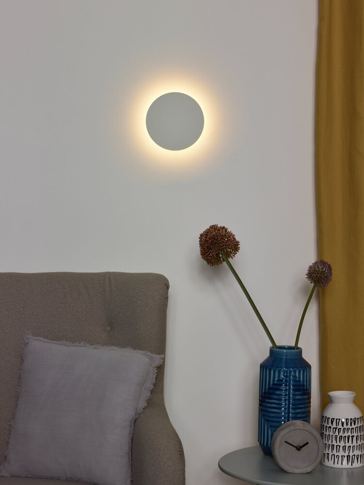 Lucide EKLYPS LED - Wandlamp - Ø 15 cm - LED - 1x7W 3000K - Wit Lucide EKLYPS LED - Wandlamp - Ø 15 cm - LED - 1x7W 3000K - Wit
