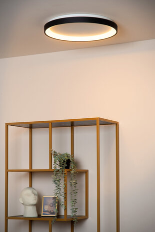 Lucide VIDAL - Plafonnière - Ø 48 cm - LED Dimb. - 1x38W 2700K - Zwart Lucide VIDAL - Plafonnière - Ø 48 cm - LED Dimb. - 1x38W 2700K - Zwart