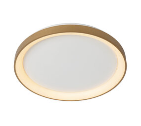 Lucide VIDAL - Plafonnière - Ø 48 cm - LED Dimb. - 1x38W 2700K - Mat Goud / Messing Lucide VIDAL - Plafonnière - Ø 48 cm - LED Dimb. - 1x38W 2700K - Mat Goud / Messing