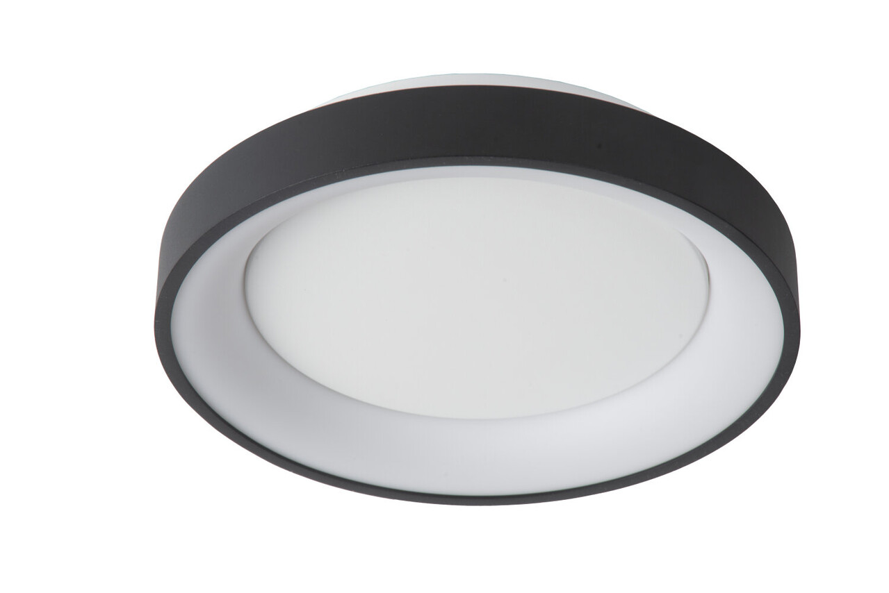 Lucide VIDAL - Plafonnière - Ø 28 cm - LED Dimb. - 1x20W 2700K - Zwart Lucide VIDAL - Plafonnière - Ø 28 cm - LED Dimb. - 1x20W 2700K - Zwart