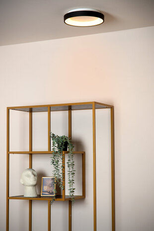Lucide VIDAL - Plafonnière - Ø 28 cm - LED Dimb. - 1x20W 2700K - Zwart Lucide VIDAL - Plafonnière - Ø 28 cm - LED Dimb. - 1x20W 2700K - Zwart