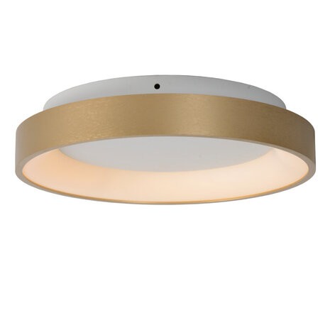 Lucide VIDAL - Plafonnière - Ø 28 cm - LED Dimb. - 1x20W 2700K - Mat Goud / Messing Lucide VIDAL - Plafonnière - Ø 28 cm - LED Dimb. - 1x20W 2700K - Mat Goud / Messing