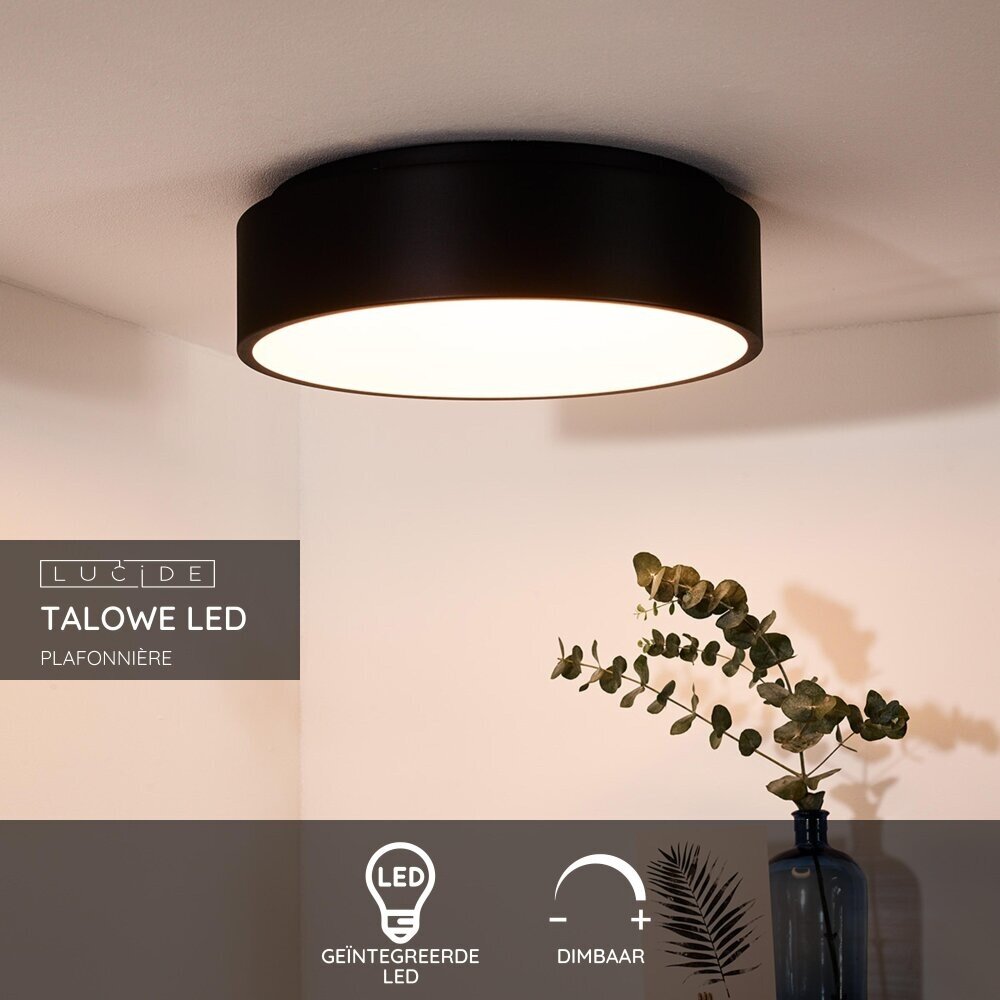 Lucide TALOWE LED - Plafonnière - Ø 45,5 cm - LED Dimb. - 1x30W 3000K - Zwart Lucide TALOWE LED - Plafonnière - Ø 45,5 cm - LED Dimb. - 1x30W 3000K - Zwart