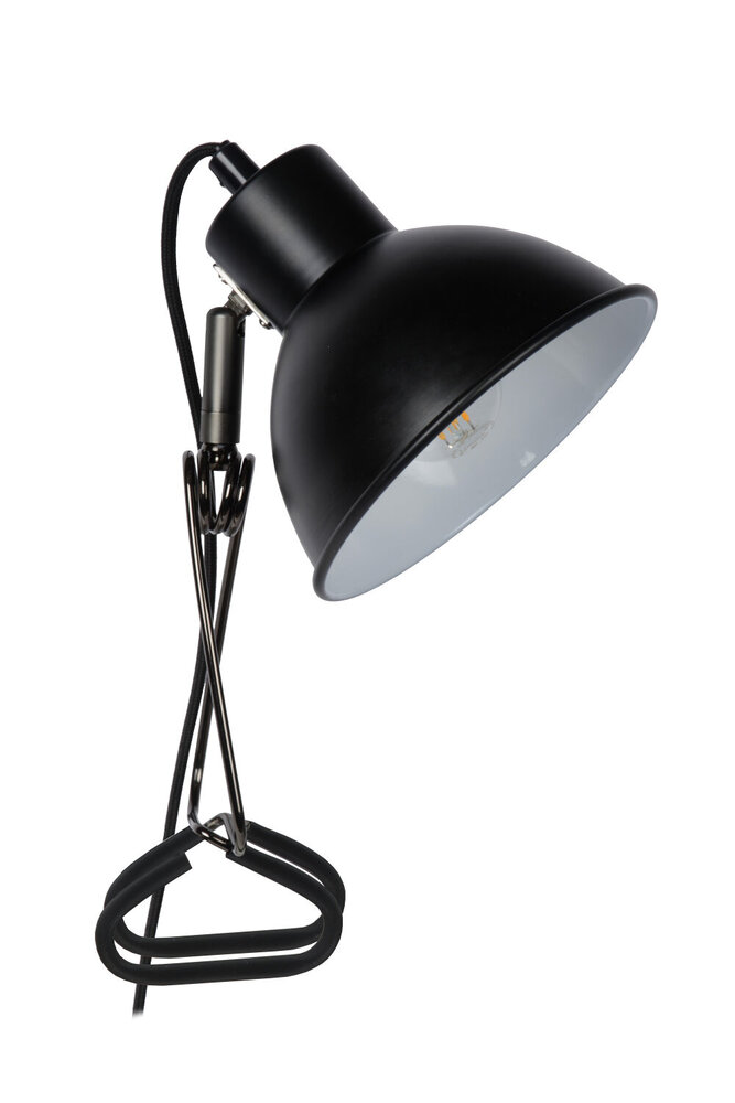 Lucide MOYS - Klemlamp - 1xE27 - Zwart Lucide MOYS - Klemlamp - 1xE27 - Zwart