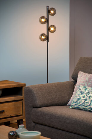 Lucide TYCHO - Vloerlamp - 4xG9 - Zwart Lucide TYCHO - Vloerlamp - 4xG9 - Zwart