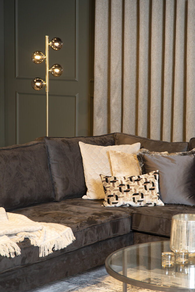 Lucide TYCHO - Vloerlamp - 4xG9 - Mat Goud / Messing Lucide TYCHO - Vloerlamp - 4xG9 - Mat Goud / Messing