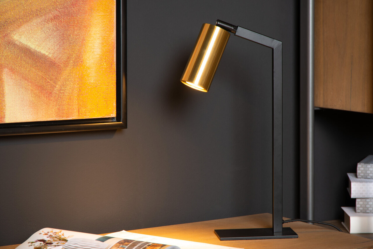 Lucide SYBIL - Bureaulamp - 1xGU10 (MR16) - Zwart Lucide SYBIL - Bureaulamp - 1xGU10 (MR16) - Zwart