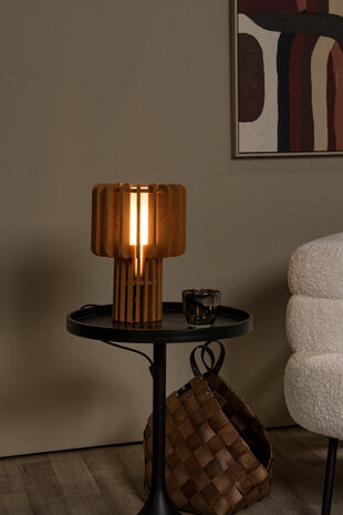 Lucide ROLLO - Tafellamp - 1xE27 - Terracotta Lucide ROLLO - Tafellamp - 1xE27 - Terracotta