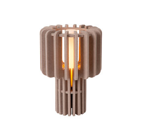 Lucide ROLLO - Tafellamp - 1xE27 - Taupe Lucide ROLLO - Tafellamp - 1xE27 - Taupe