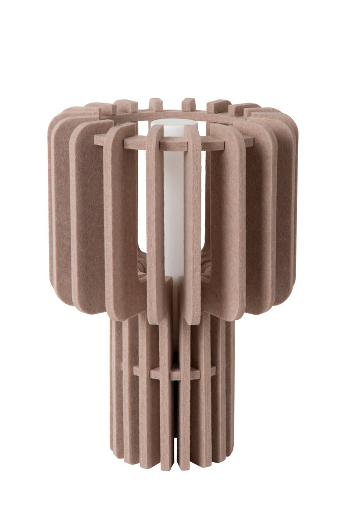 Lucide ROLLO - Tafellamp - 1xE27 - Taupe Lucide ROLLO - Tafellamp - 1xE27 - Taupe