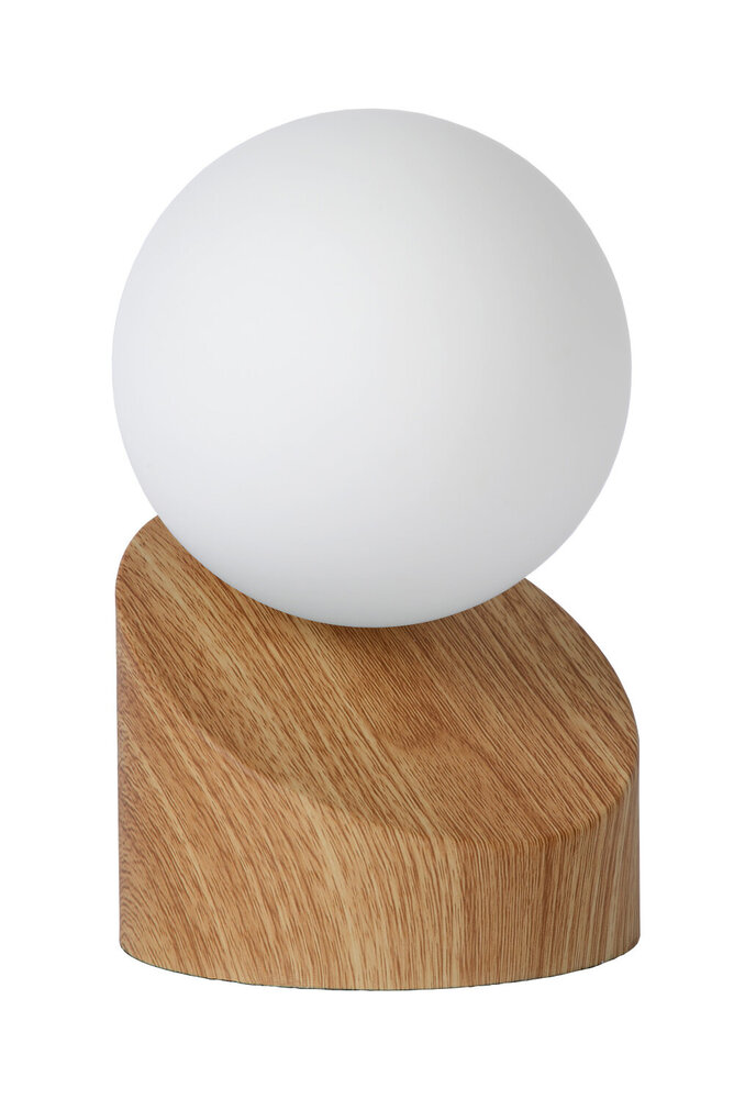 Lucide LEN - Tafellamp - Ø 10 cm - 1xG9 - Lichte houtlook