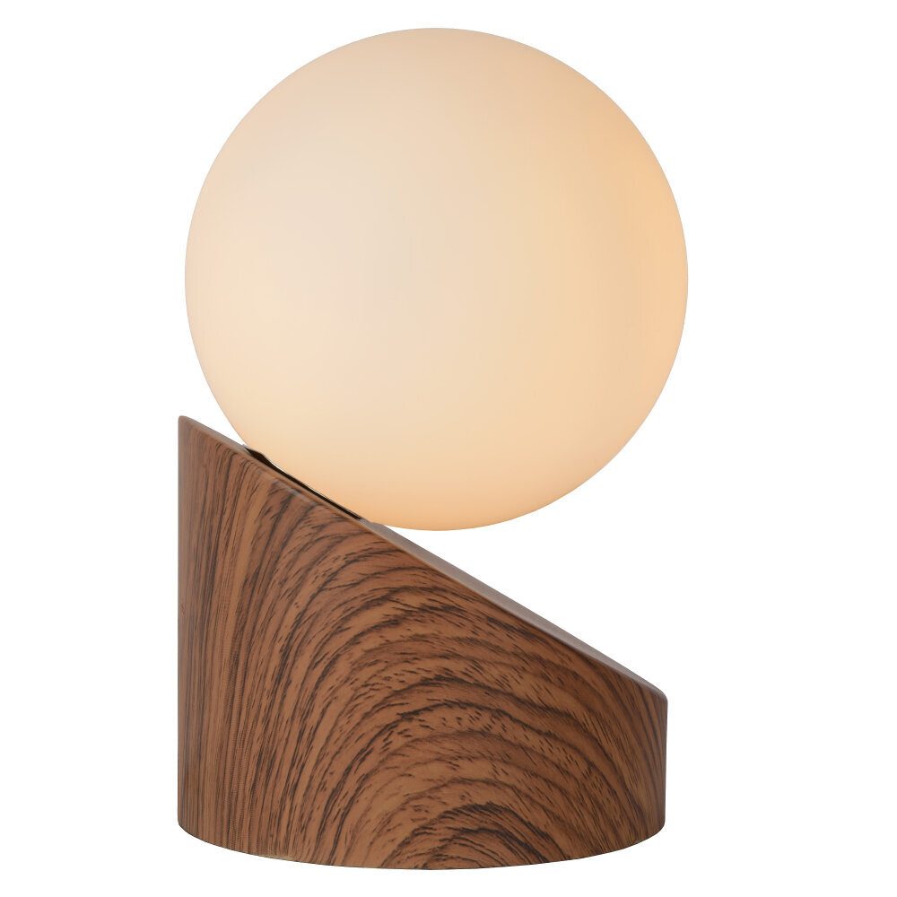 Lucide LEN - Tafellamp - Ø 10 cm - 1xG9 - Donkere Houtlook