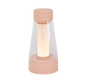 Lucide LORALI - Oplaadbare Tafellamp Binnen/Buiten - Accu/Batterij - Ø 7,7 cm - LED Dimb. - 1x1,2W 2600K/3000K - IP44 - Roze Lucide LORALI - Oplaadbare Tafellamp Binnen/Buiten - Accu/Batterij - Ø 7,7 cm - LED Dimb. - 1x1,2W 2600K/3000K - IP44 - Roze