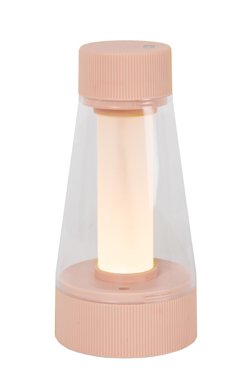 Lucide LORALI - Oplaadbare Tafellamp Binnen/Buiten - Accu/Batterij - Ø 7,7 cm - LED Dimb. - 1x1,2W 2600K/3000K - IP44 - Roze