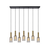 Lucide CORALIE - Hanglamp - 7xE27 - Transparant