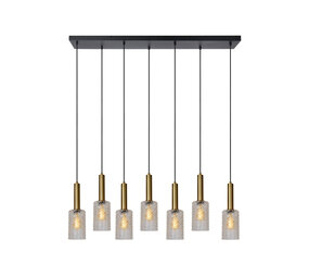 Lucide CORALIE - Hanglamp - 7xE27 - Transparant