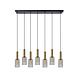 Lucide CORALIE - Hanglamp - 7xE27 - Transparant