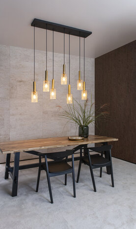 Lucide CORALIE - Hanglamp - 7xE27 - Transparant