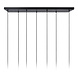 Lucide CORALIE - Hanglamp - 7xE27 - Transparant