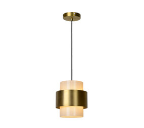 Lucide FIRMIN - Hanglamp - Ø 20 cm - 1xE27 - Mat Goud / Messing Lucide FIRMIN - Hanglamp - Ø 20 cm - 1xE27 - Mat Goud / Messing