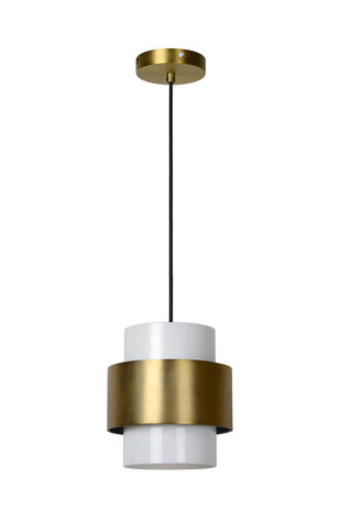Lucide FIRMIN - Hanglamp - Ø 20 cm - 1xE27 - Mat Goud / Messing Lucide FIRMIN - Hanglamp - Ø 20 cm - 1xE27 - Mat Goud / Messing