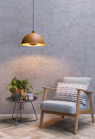 Lucide SIEMON - Hanglamp - Ø 40 cm - 1xE27 - Okergeel Lucide SIEMON - Hanglamp - Ø 40 cm - 1xE27 - Okergeel