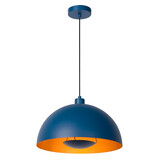 Lucide SIEMON - Hanglamp - Ø 40 cm - 1xE27 - Blauw Lucide SIEMON - Hanglamp - Ø 40 cm - 1xE27 - Blauw