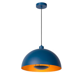 Lucide SIEMON - Hanglamp - Ø 40 cm - 1xE27 - Blauw