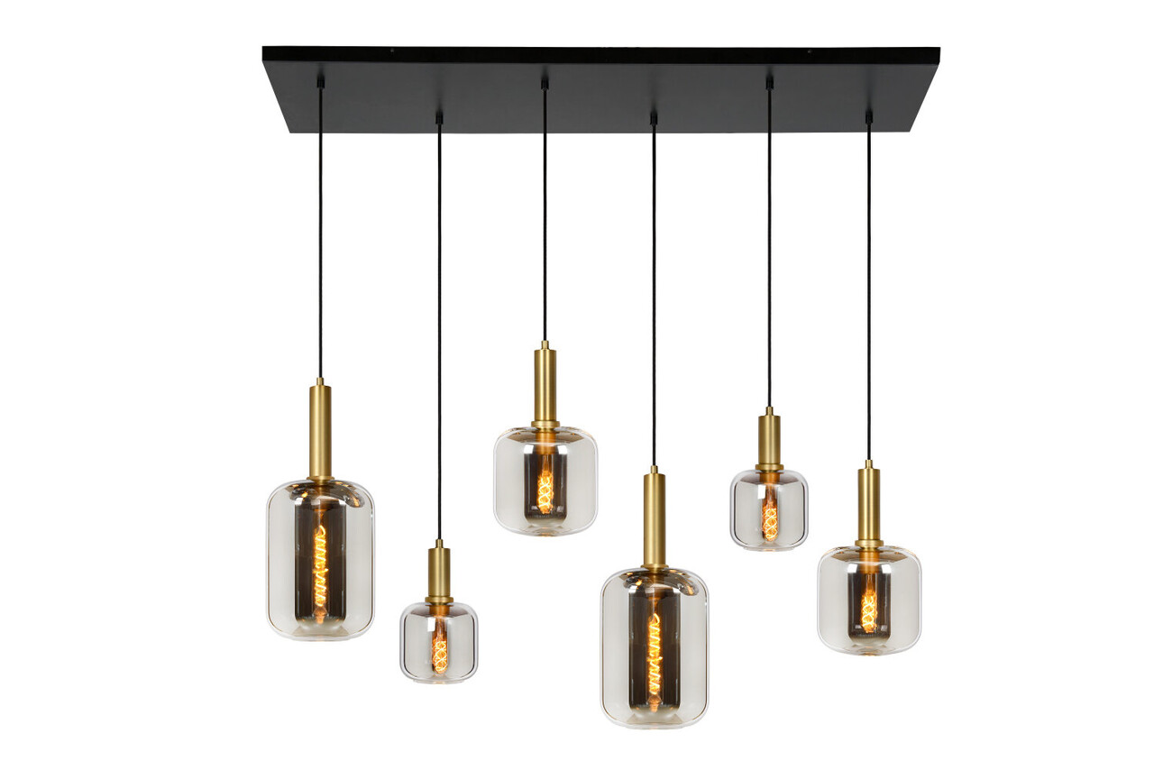 Lucide JOANET - Hanglamp - 2xE27 - Fumé Lucide JOANET - Hanglamp - 2xE27 - Fumé