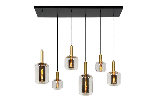 Lucide JOANET - Hanglamp - 2xE27 - Fumé Lucide JOANET - Hanglamp - 2xE27 - Fumé